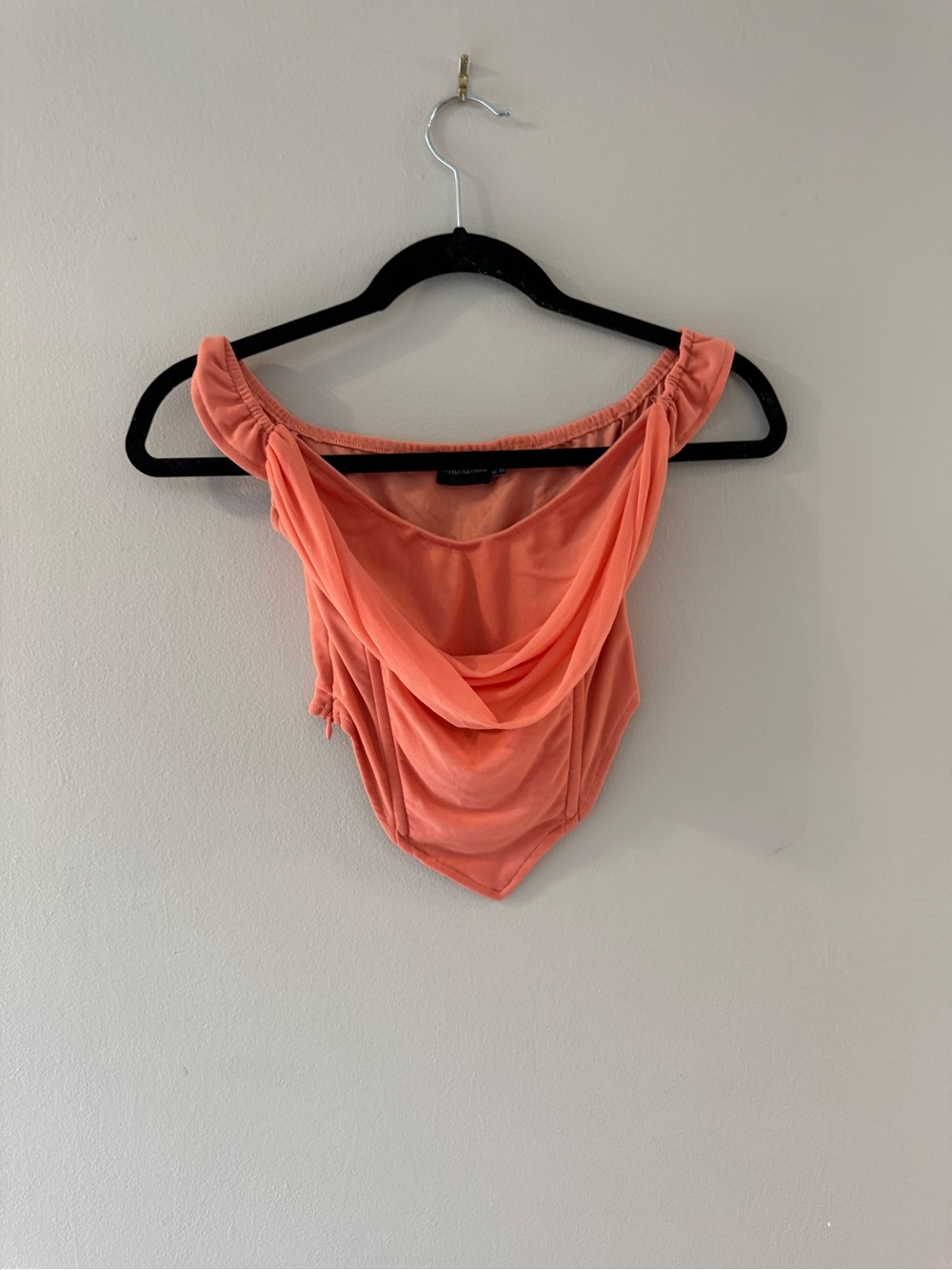 Draped Coral Women’s Top